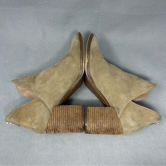 Steve Madden Boots Womens Size 9M Suede Pointed Toe Block Heel V Cut Booties - Picture 11 of 12